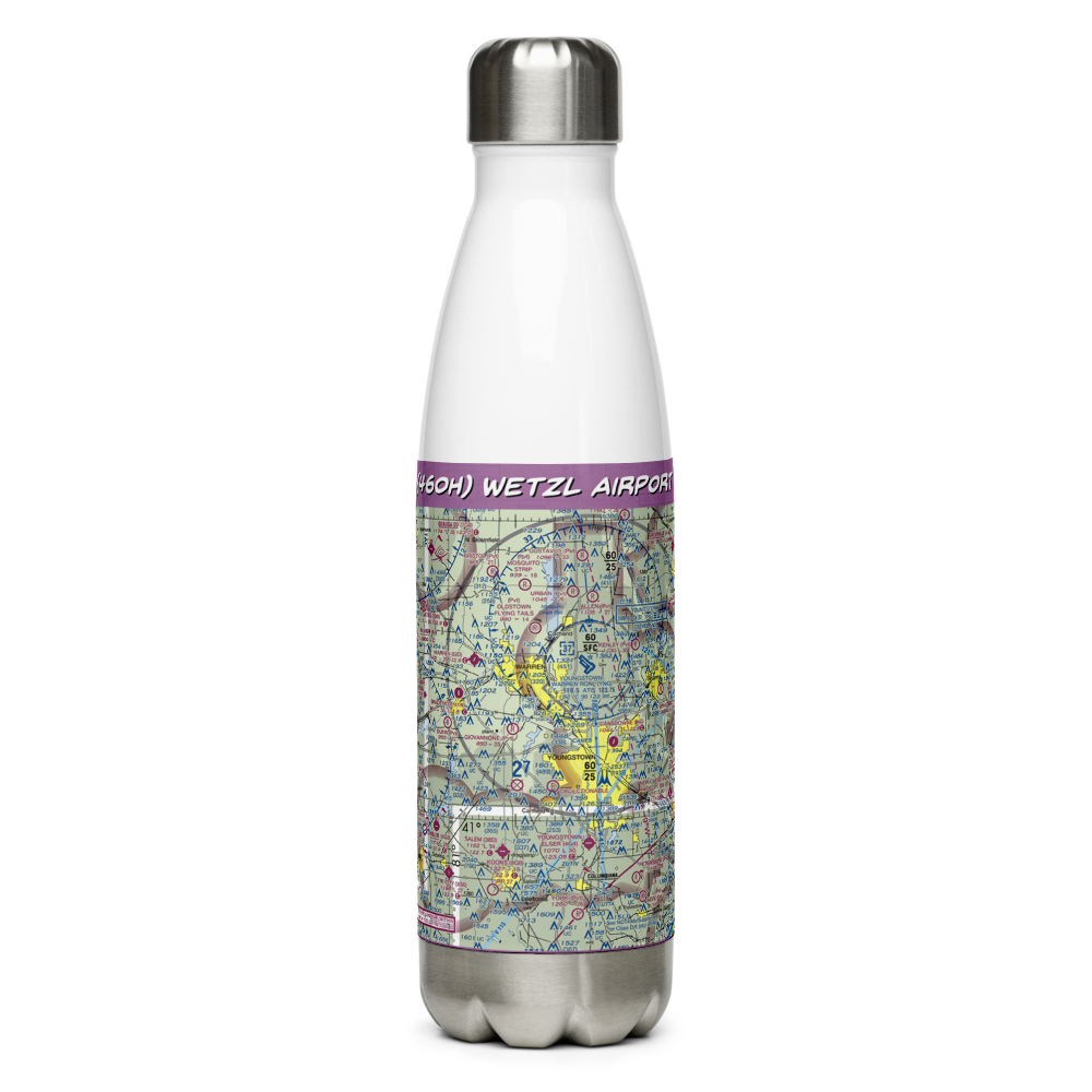 Wetzl Airport (46OH) VFR Sectional Water Bottle 