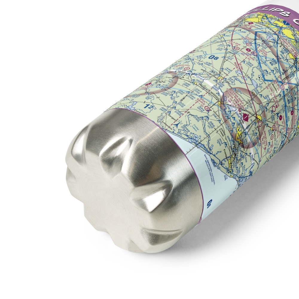Phillips Corporation Airport (46TX) VFR Sectional Water Bottle 