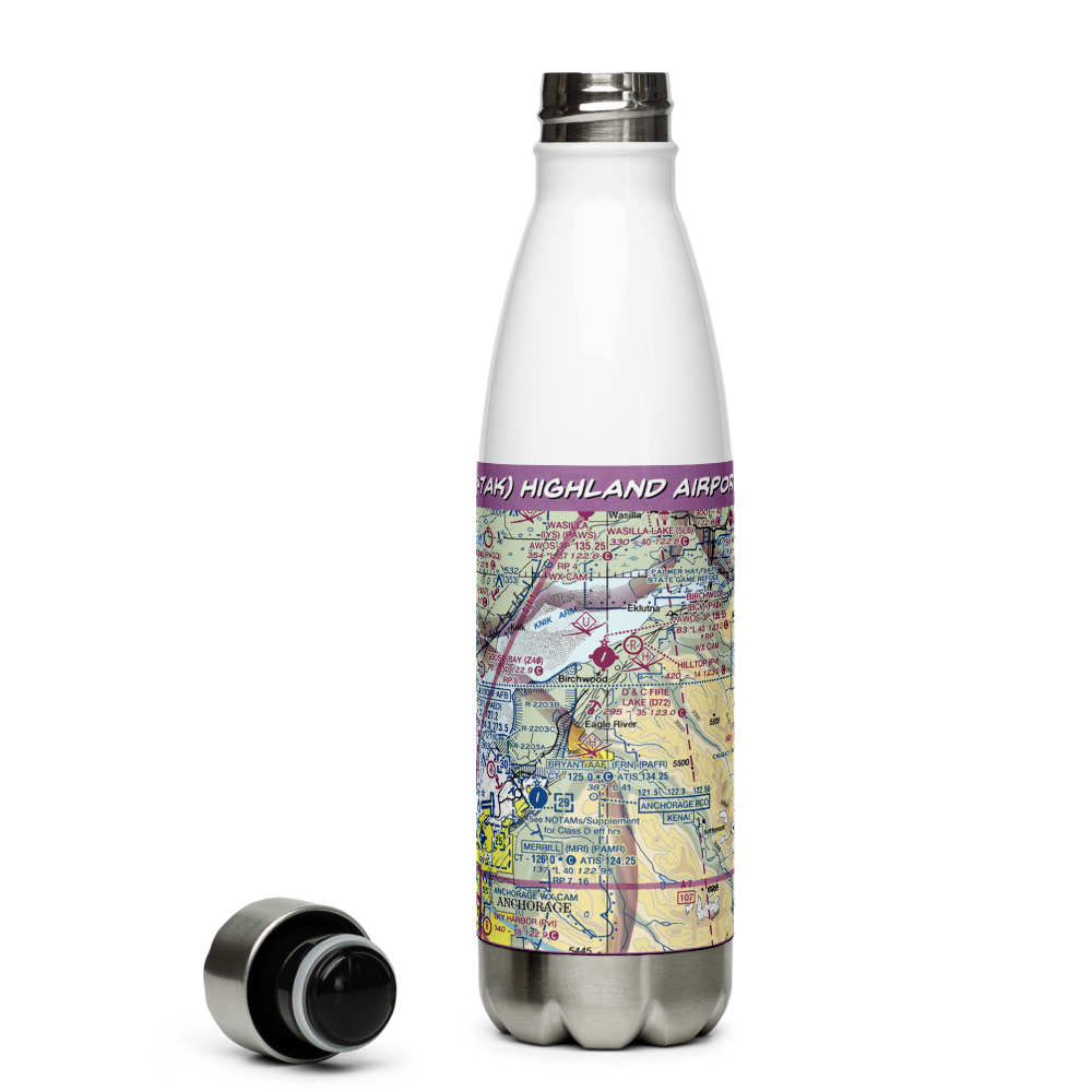 Highland Airport (47AK) VFR Sectional Water Bottle 
