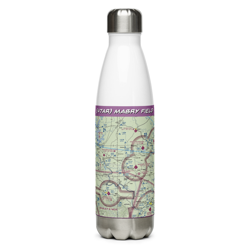 Mabry Field (47AR) VFR Sectional Water Bottle 