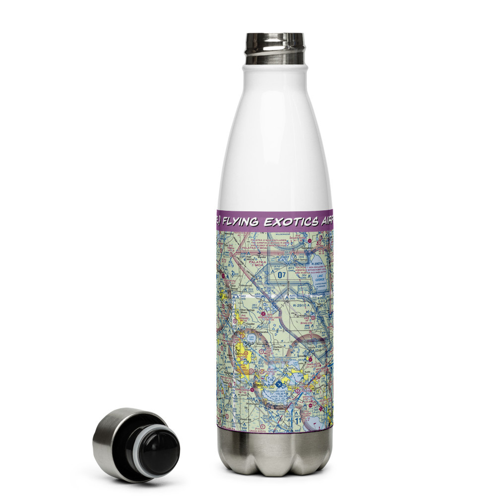 Flying Exotics Airport (47FL) VFR Sectional Water Bottle 