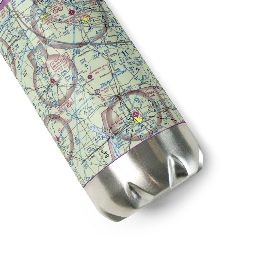 Everidge Airport (47GA) VFR Sectional Water Bottle 