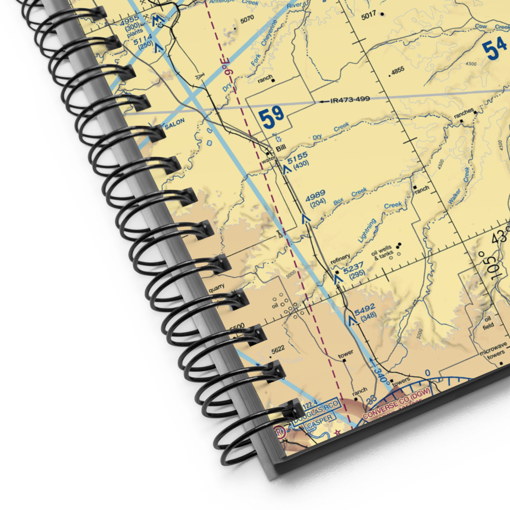 Sherwin Field Nr 1 Airport (WY09) VFR Sectional Notebook 