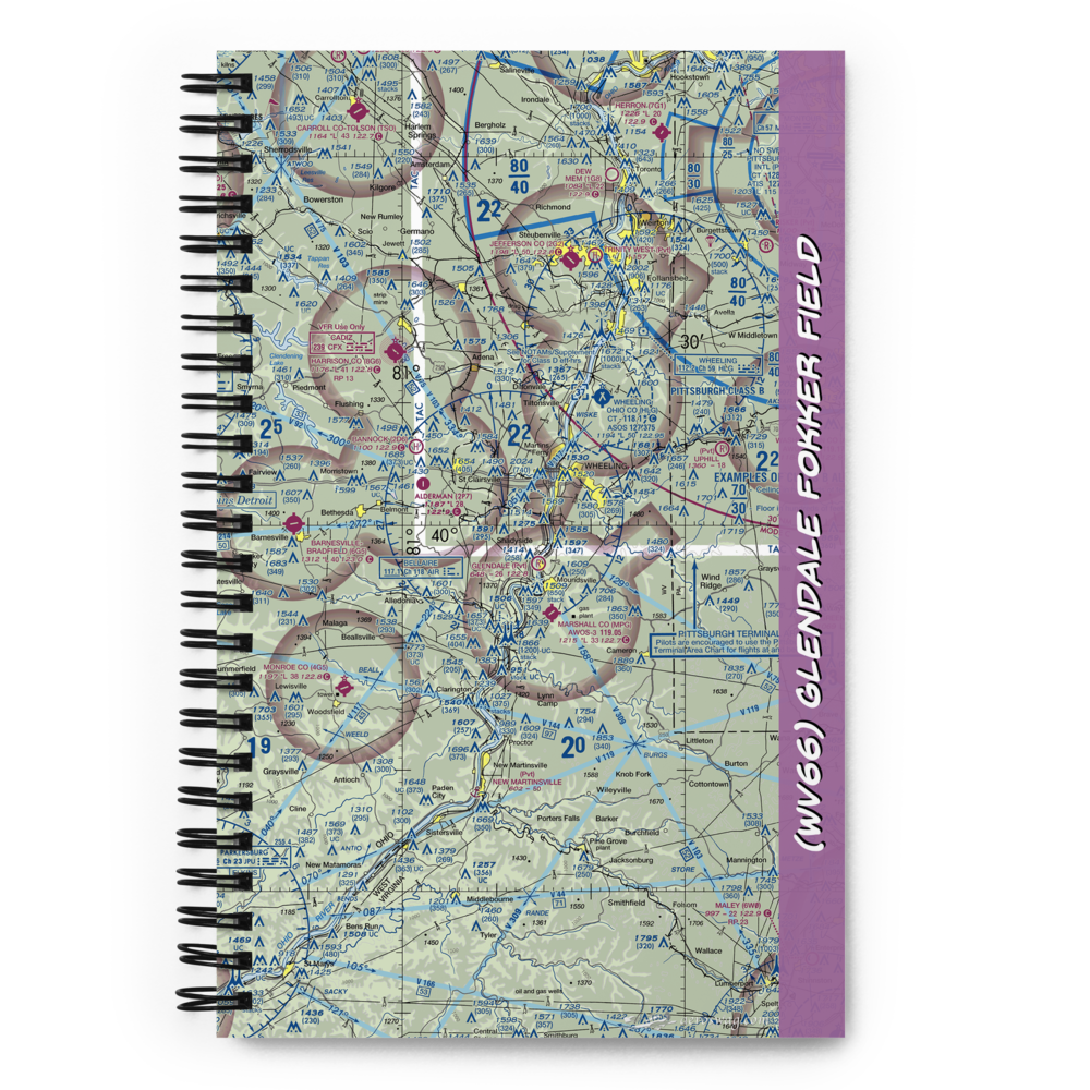Glendale Fokker Field (WV66) VFR Sectional Notebook 