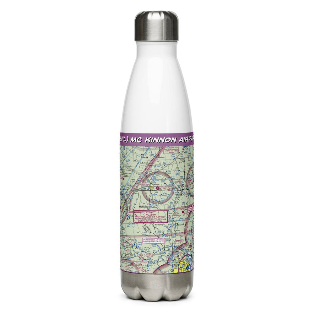 Mc Kinnon Airpark (48FL) VFR Sectional Water Bottle 