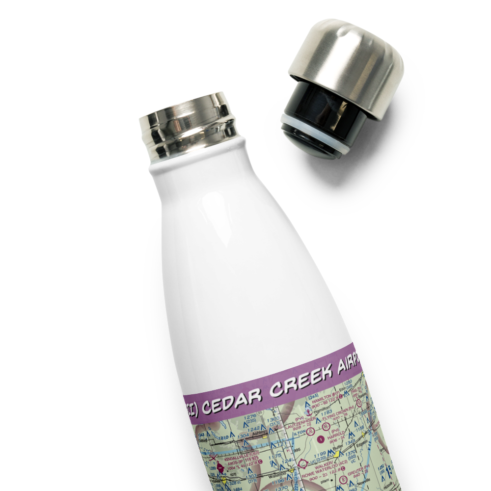 Cedar Creek Airport (48II) VFR Sectional Water Bottle 