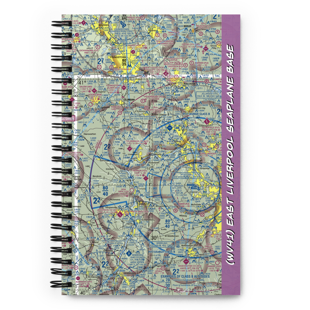 East Liverpool Seaplane Base (WV41) VFR Sectional Notebook 
