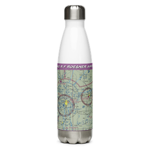 R F Roesner Airport (48KS) VFR Sectional Water Bottle