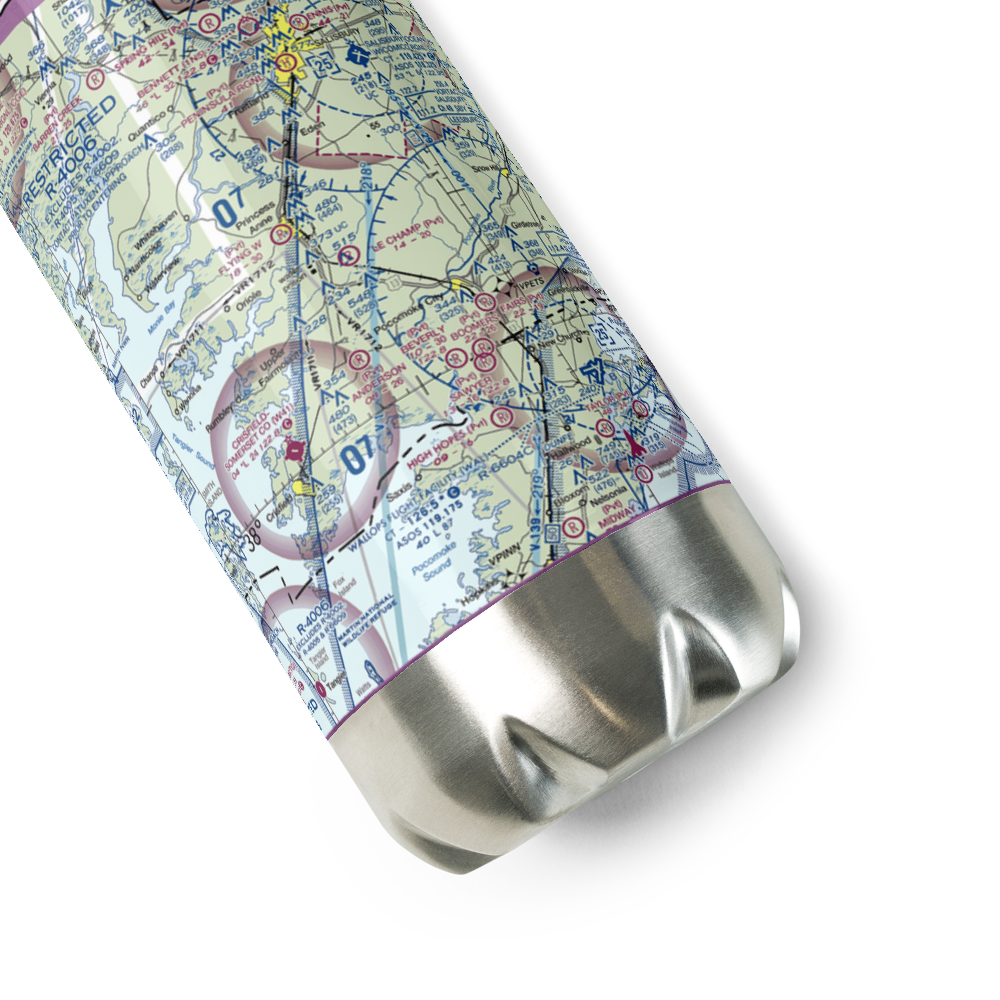 Le Champ Airport (48MD) VFR Sectional Water Bottle 