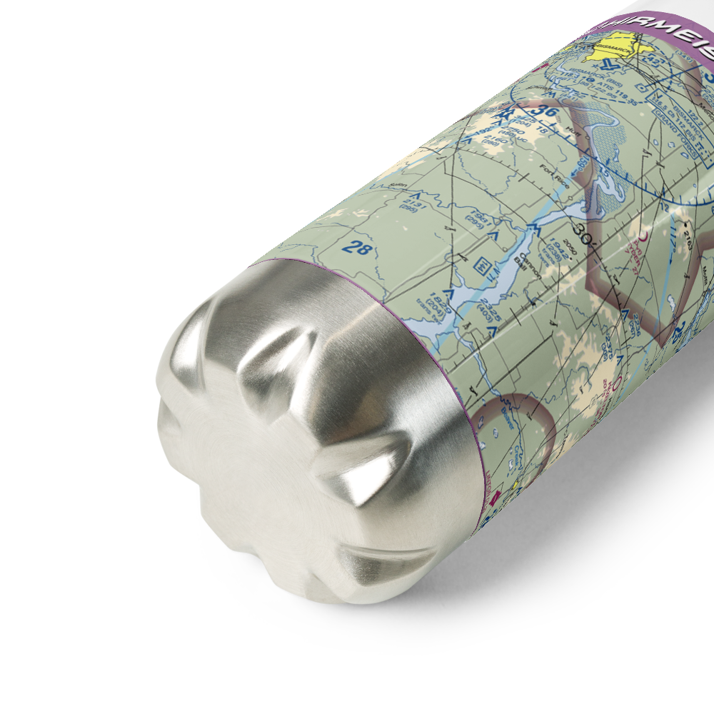Schirmeister Private Airport (48ND) VFR Sectional Water Bottle 