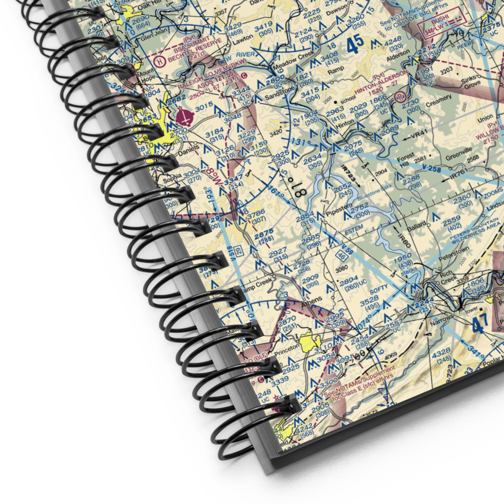 Rainelle Airport (WV30) VFR Sectional Notebook 