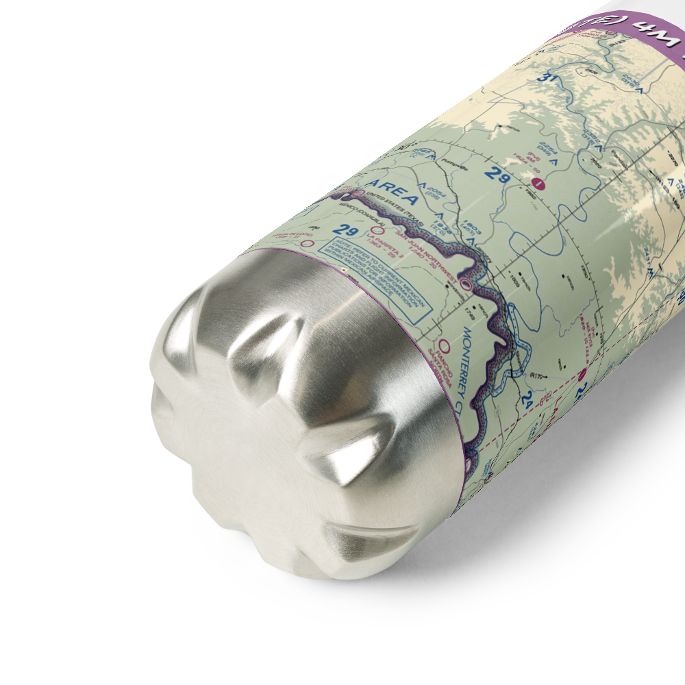 4M Ranch Airfield (48TE) VFR Sectional Water Bottle 