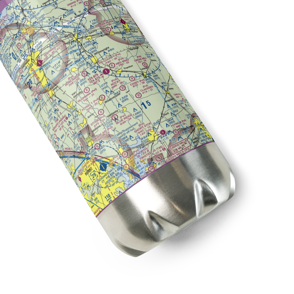 Tri-County Aerodrome (48TX) VFR Sectional Water Bottle 