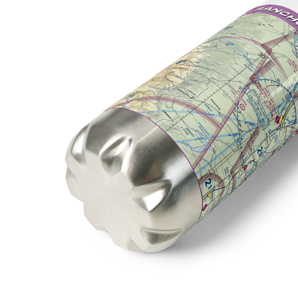 Rancho Tehama Airport (49CN) VFR Sectional Water Bottle 