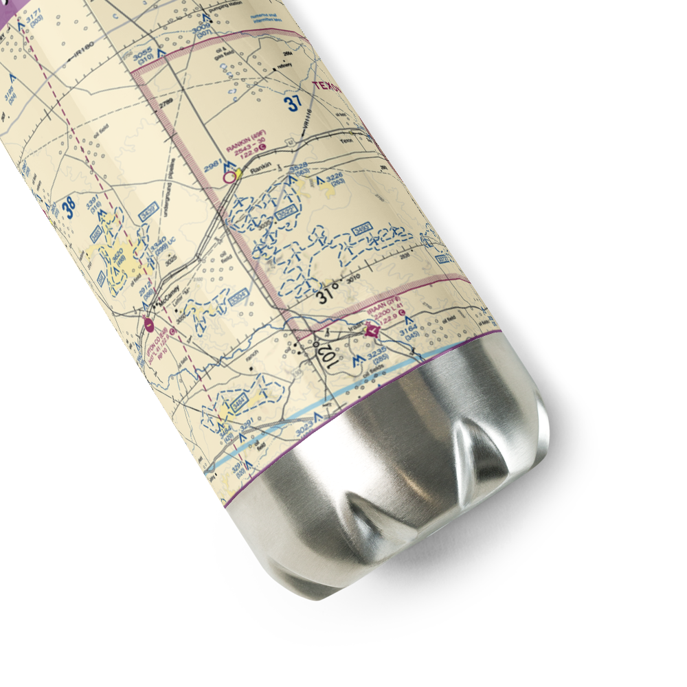 Rankin Airport (49F) VFR Sectional Water Bottle 