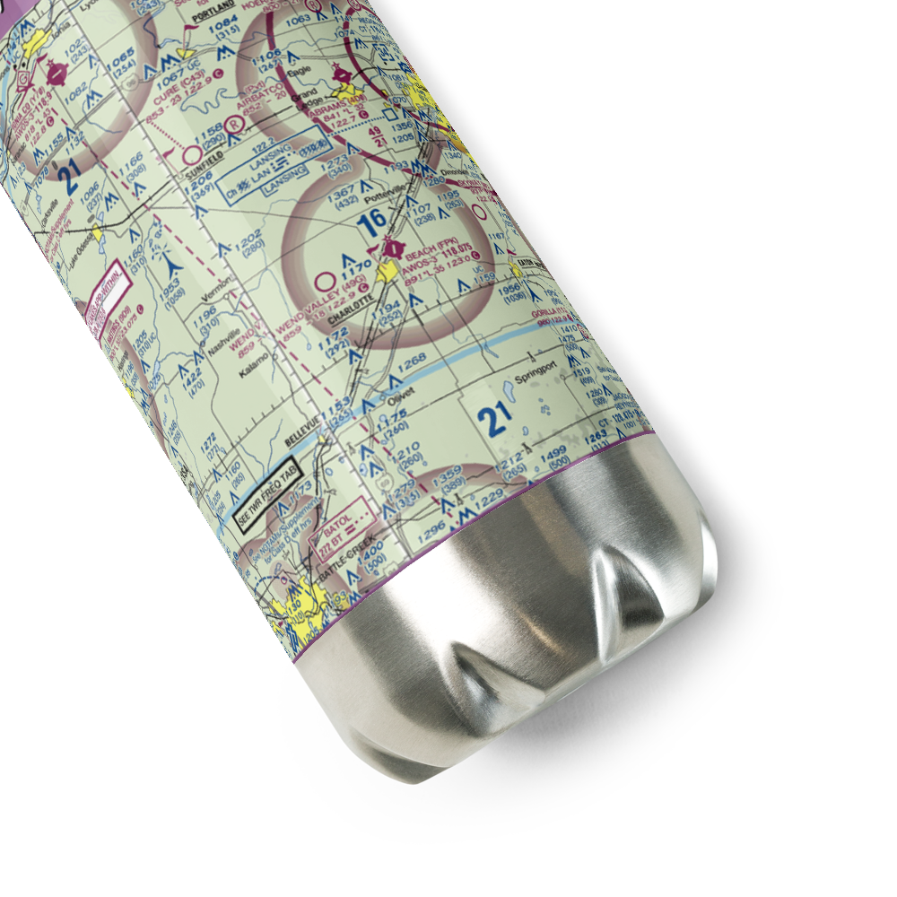 Wend Valley Airport (49G) VFR Sectional Water Bottle 