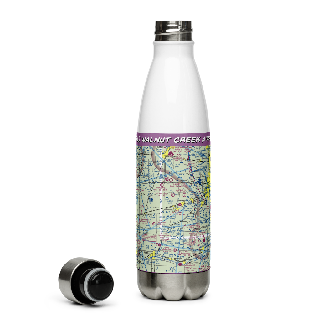 Walnut Creek Airport (49IL) VFR Sectional Water Bottle 