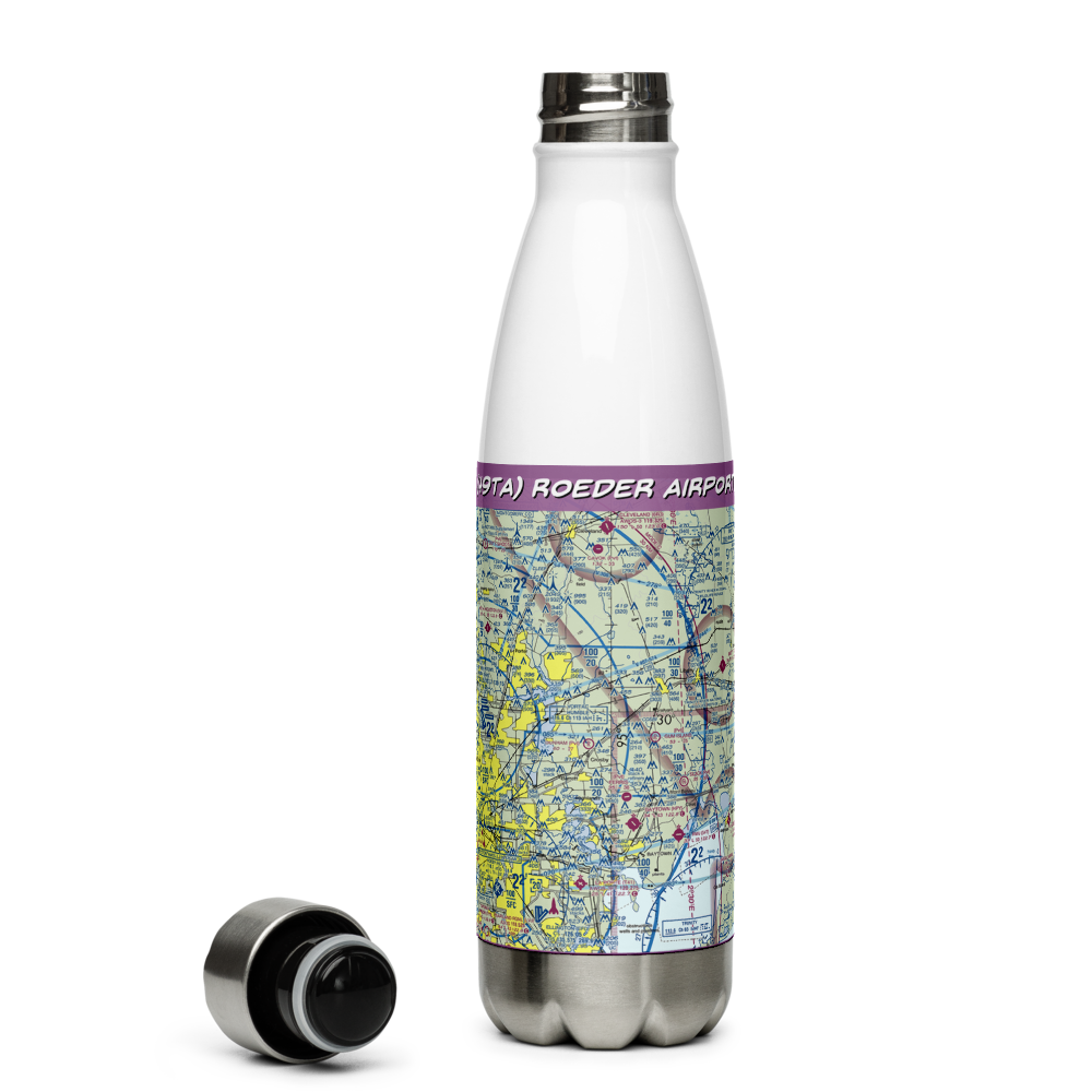 Roeder Airport (49TA) VFR Sectional Water Bottle 
