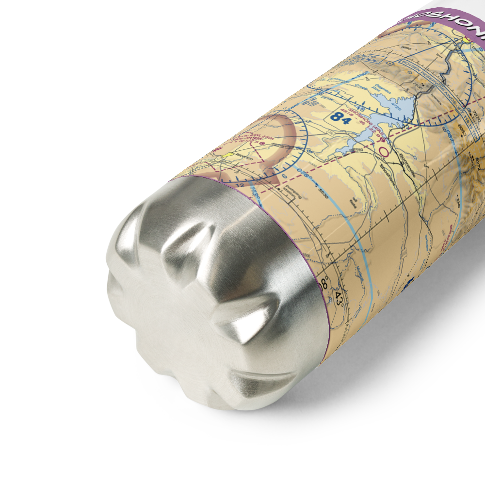 Shoshoni Municipal Airport (49U) VFR Sectional Water Bottle 