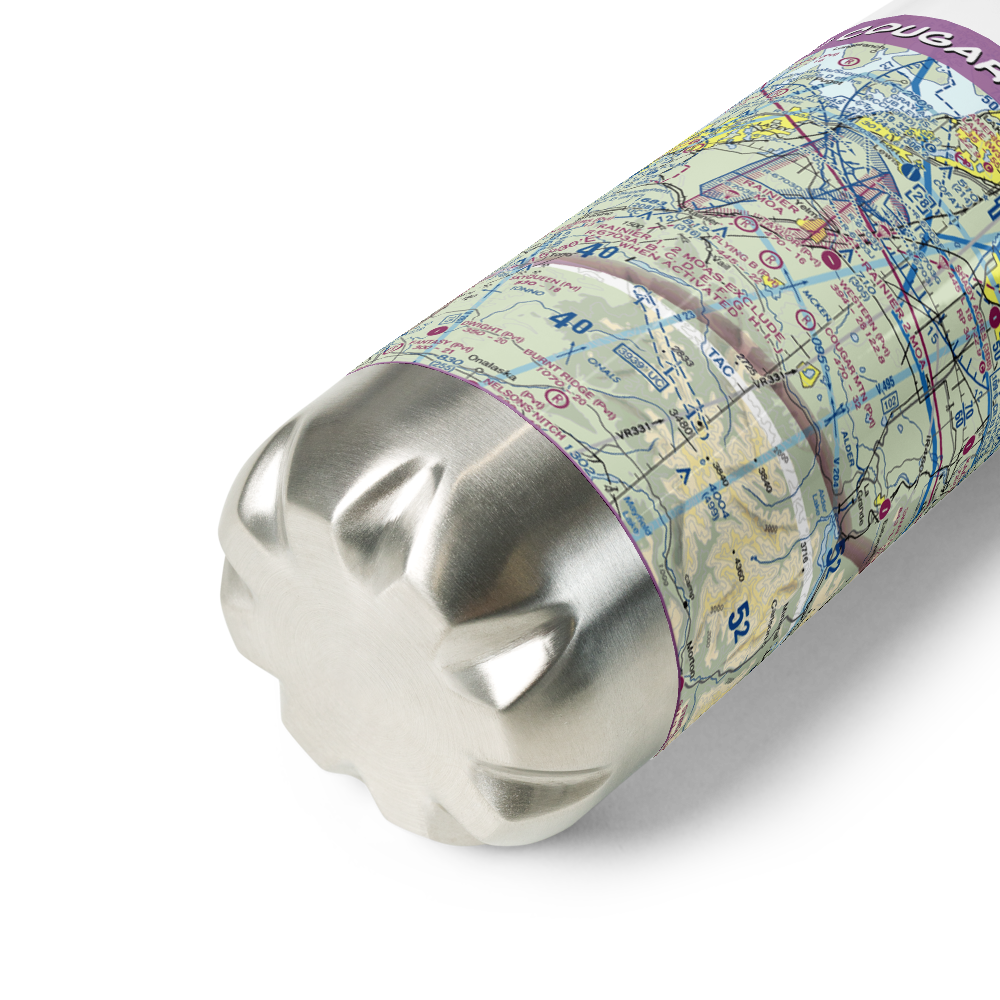 Cougar Mountain Airfield (49WA) VFR Sectional Water Bottle 