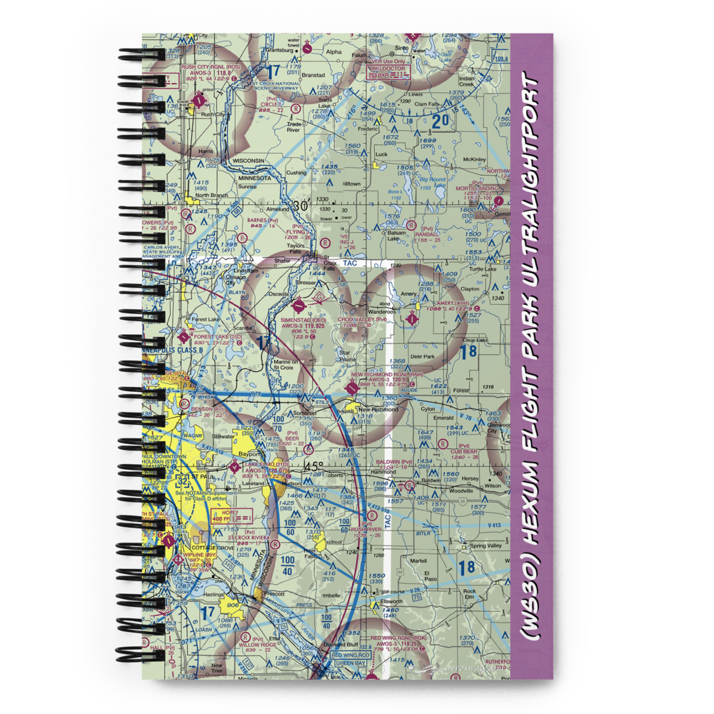 Hexum Flight Park Ultralightport (WS30) VFR Sectional Notebook 