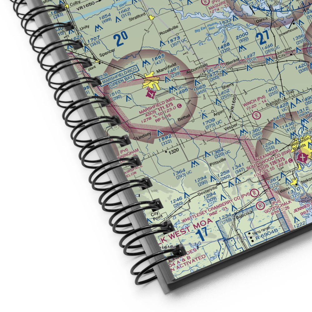 Scherrico Meadows Airport (WS16) VFR Sectional Notebook 