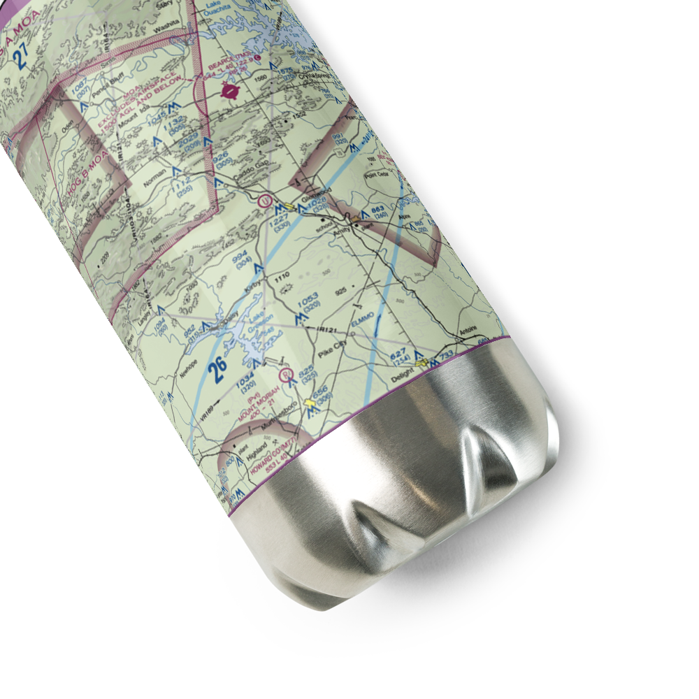 Williams Ranch Airport (4AR6) VFR Sectional Water Bottle 