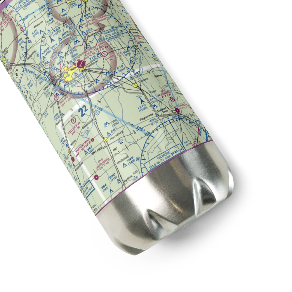 Scudder Airport (4AR9) VFR Sectional Water Bottle 