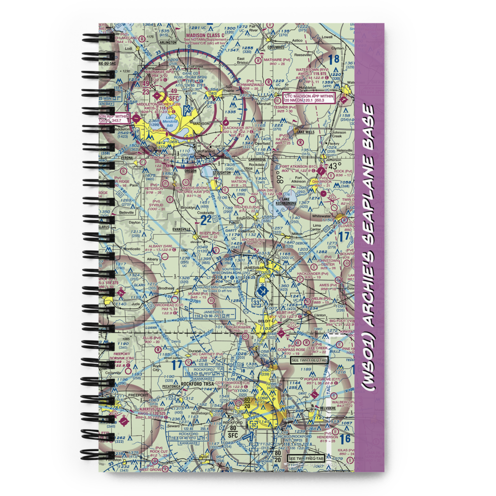 Archie's Seaplane Base (WS01) VFR Sectional Notebook 