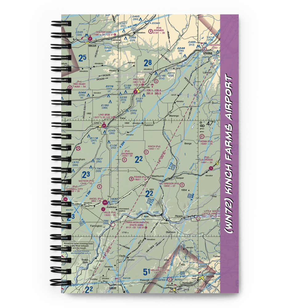 Kinch Farms Airport (WN72) VFR Sectional Notebook 
