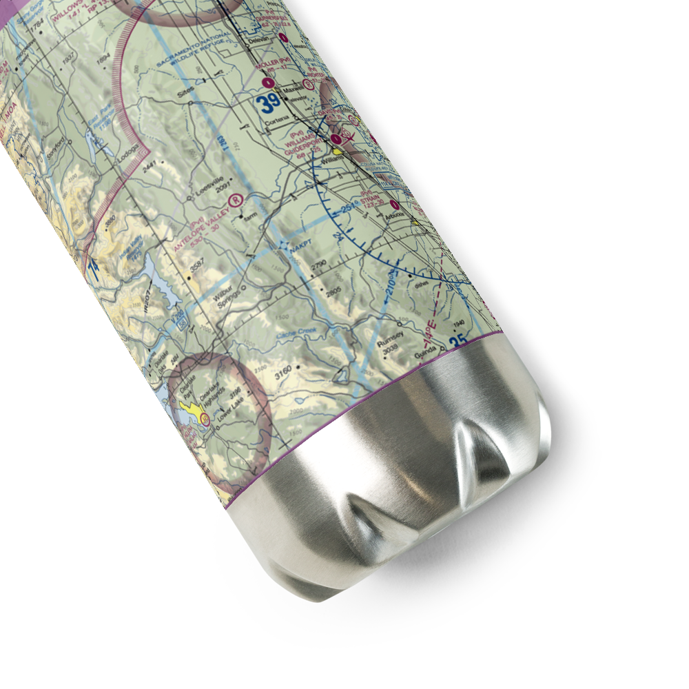 Antelope Valley Ranch Airport (4CL3) VFR Sectional Water Bottle 