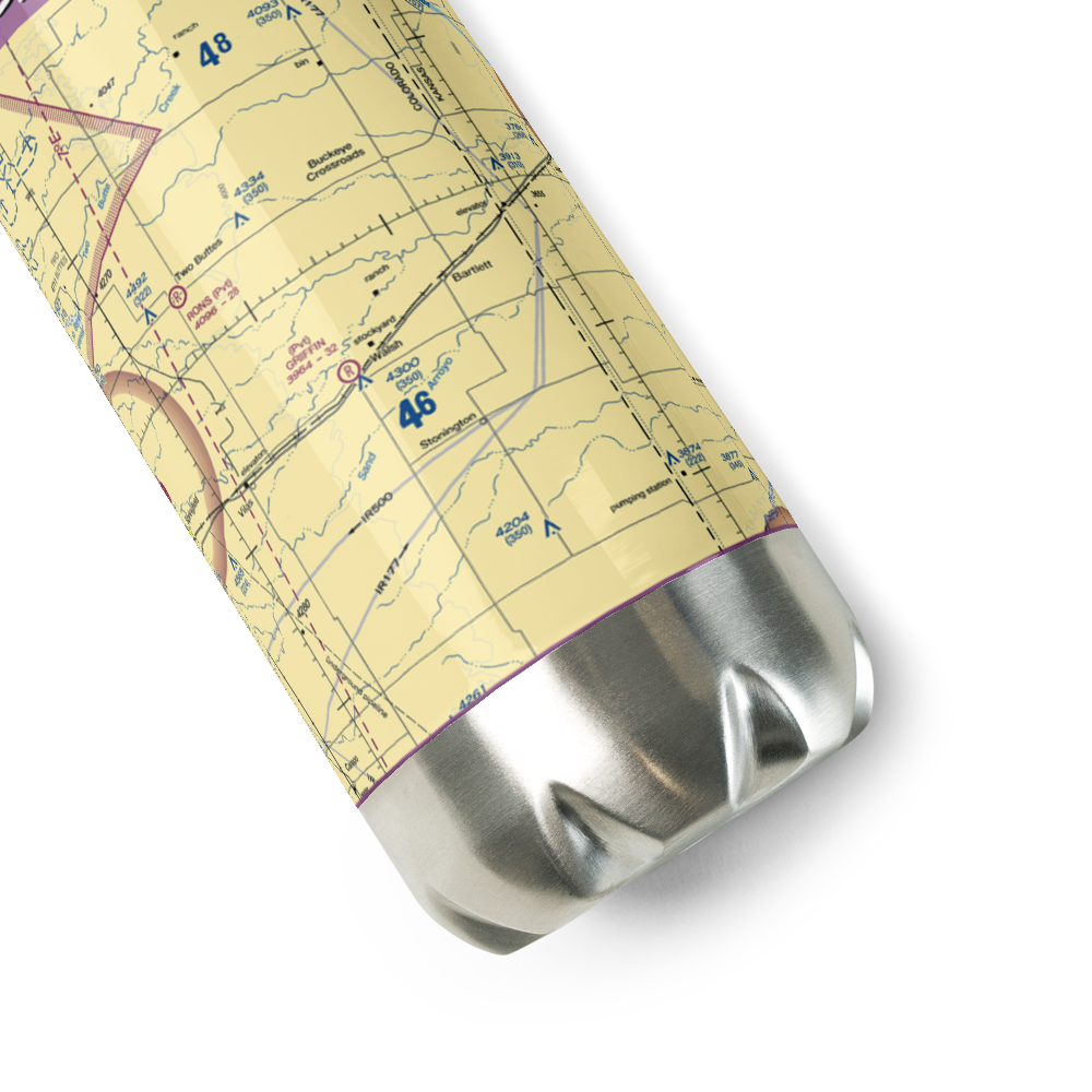 Griffin Field (4CO3) VFR Sectional Water Bottle 