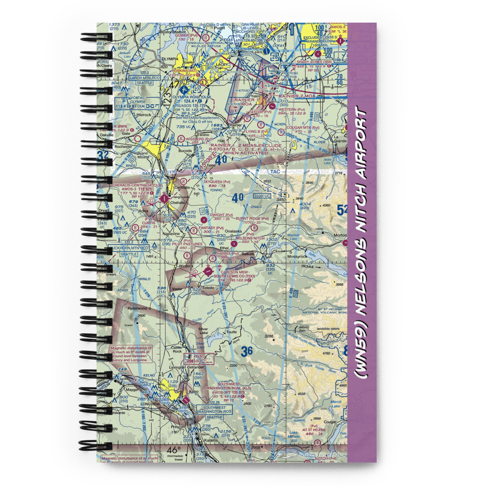 Nelsons Nitch Airport (WN59) VFR Sectional Notebook 