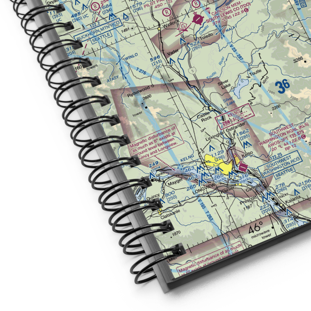 Nelsons Nitch Airport (WN59) VFR Sectional Notebook 
