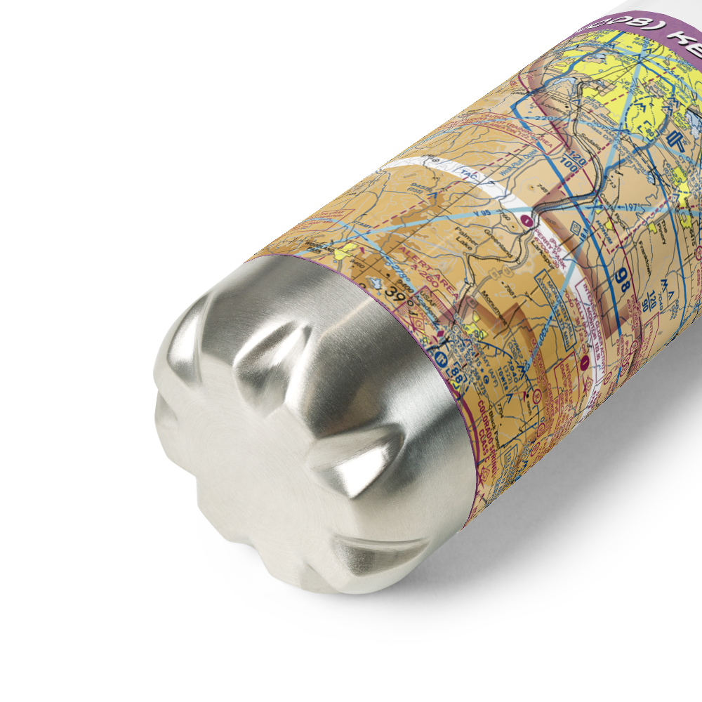 Kelgun Airport (4CO8) VFR Sectional Water Bottle 
