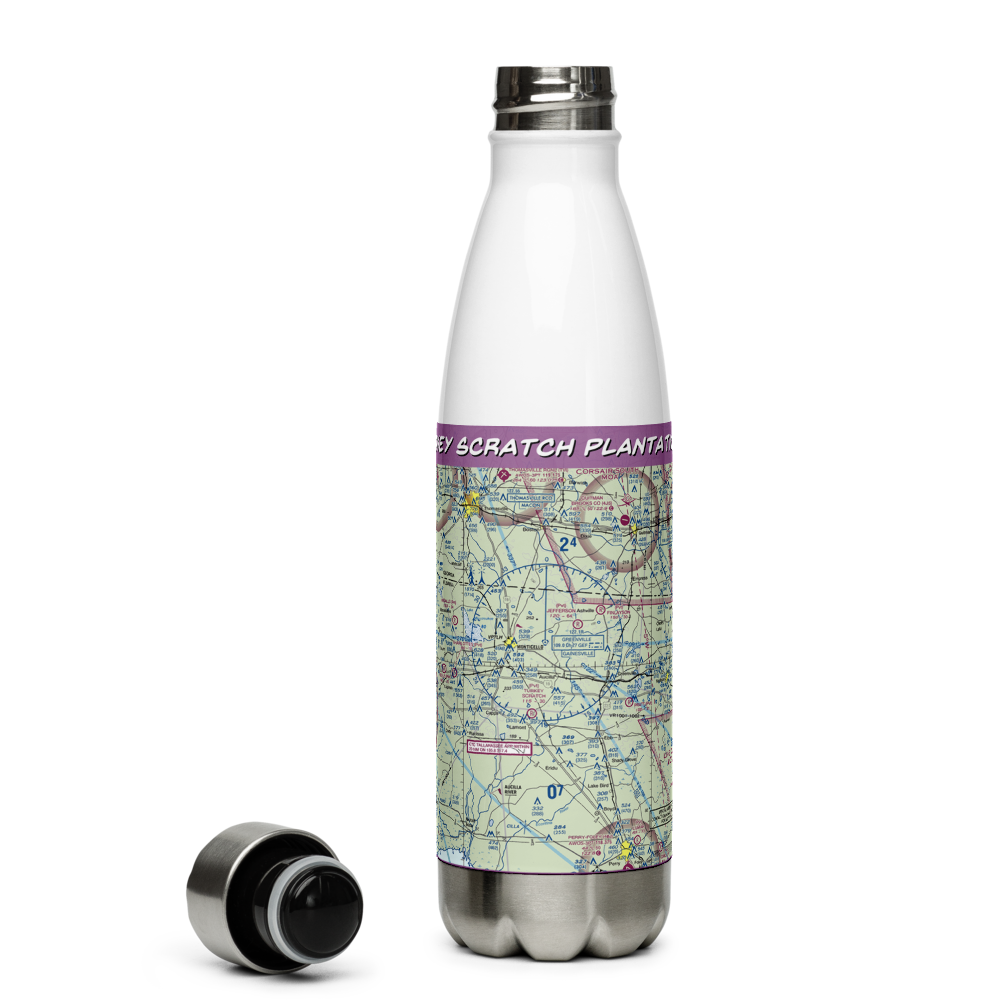 Turkey Scratch Plantation Airport (4FL0) VFR Sectional Water Bottle 