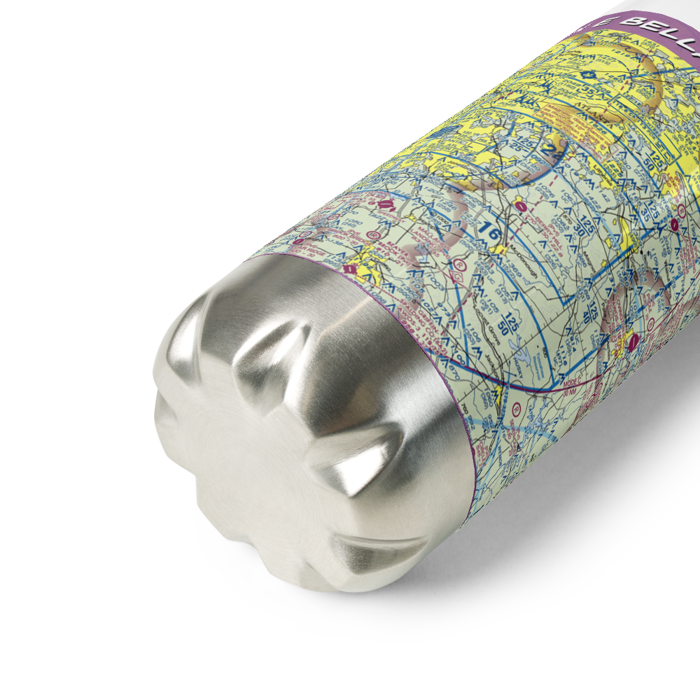 Gorden E Bellah International Airport (4GE2) VFR Sectional Water Bottle 