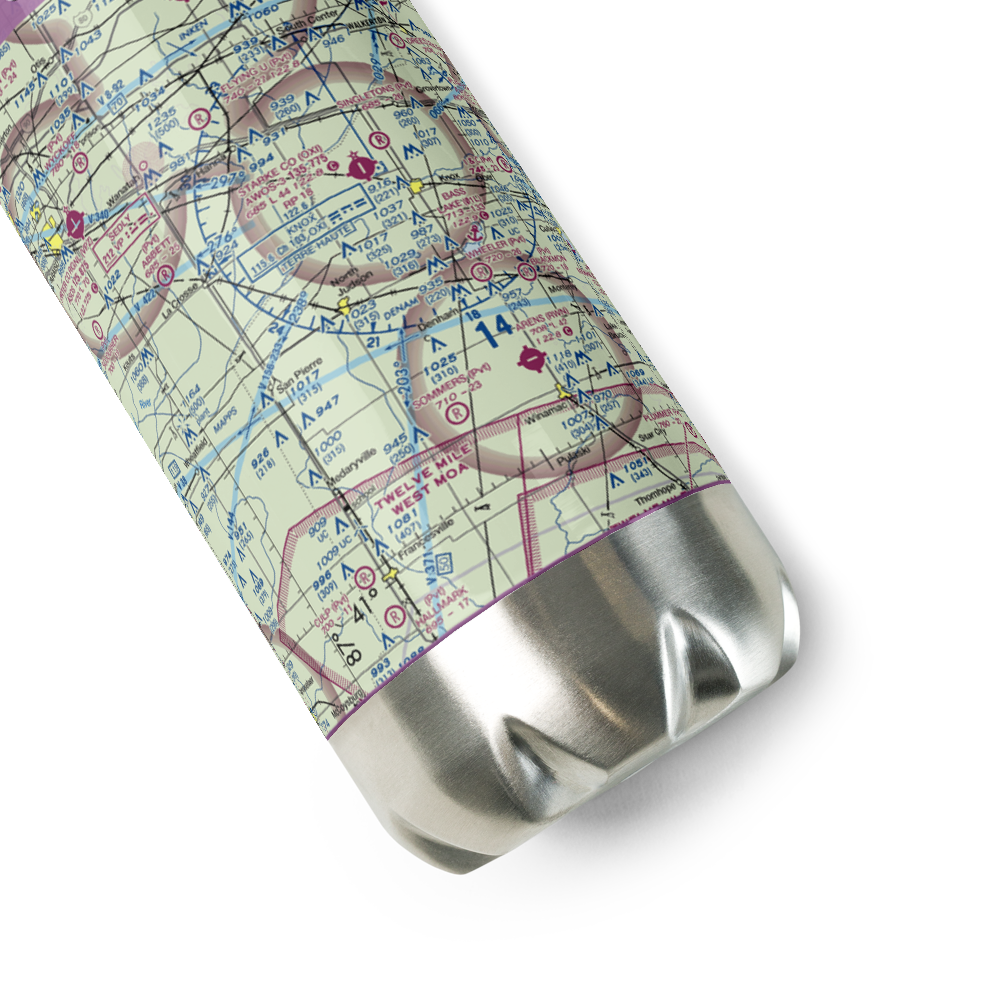 Chesak Airport (4II4) VFR Sectional Water Bottle 
