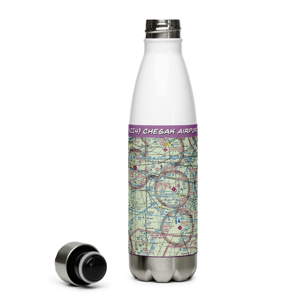Chesak Airport (4II4) VFR Sectional Water Bottle 
