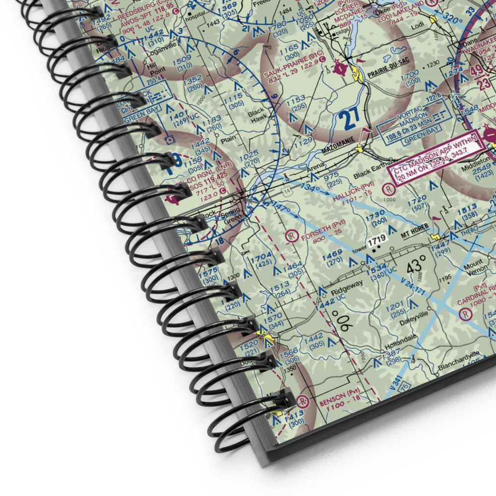 Loeber McDaniel Field (WI50) VFR Sectional Notebook 