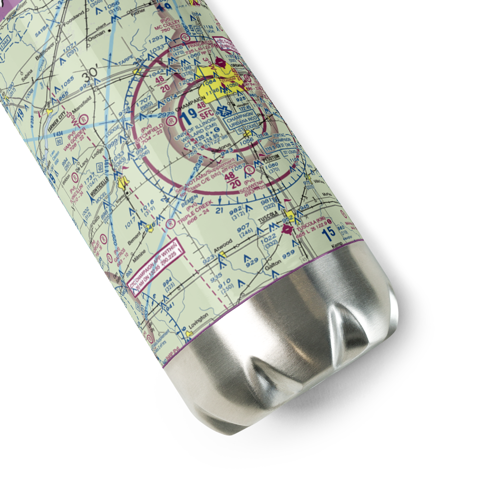 Litchfield RLA Restricted Landing Area (4IS7) VFR Sectional Water Bottle 