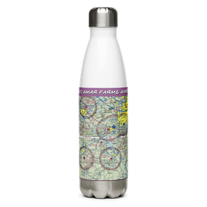 Amar Farms Airport (4KS1) VFR Sectional Water Bottle