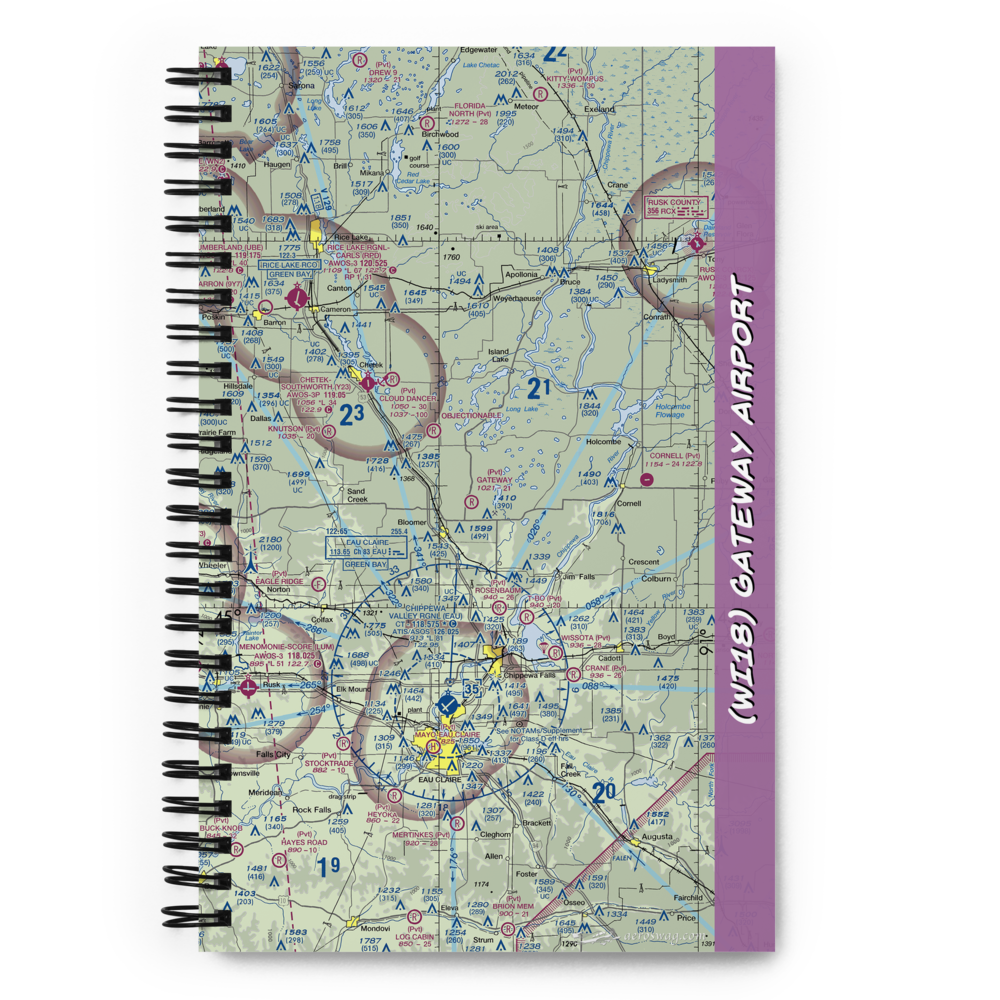 Gateway Airport (WI18) VFR Sectional Notebook 