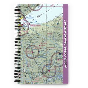 Cedar Island Airport (WI10) VFR Sectional Notebook