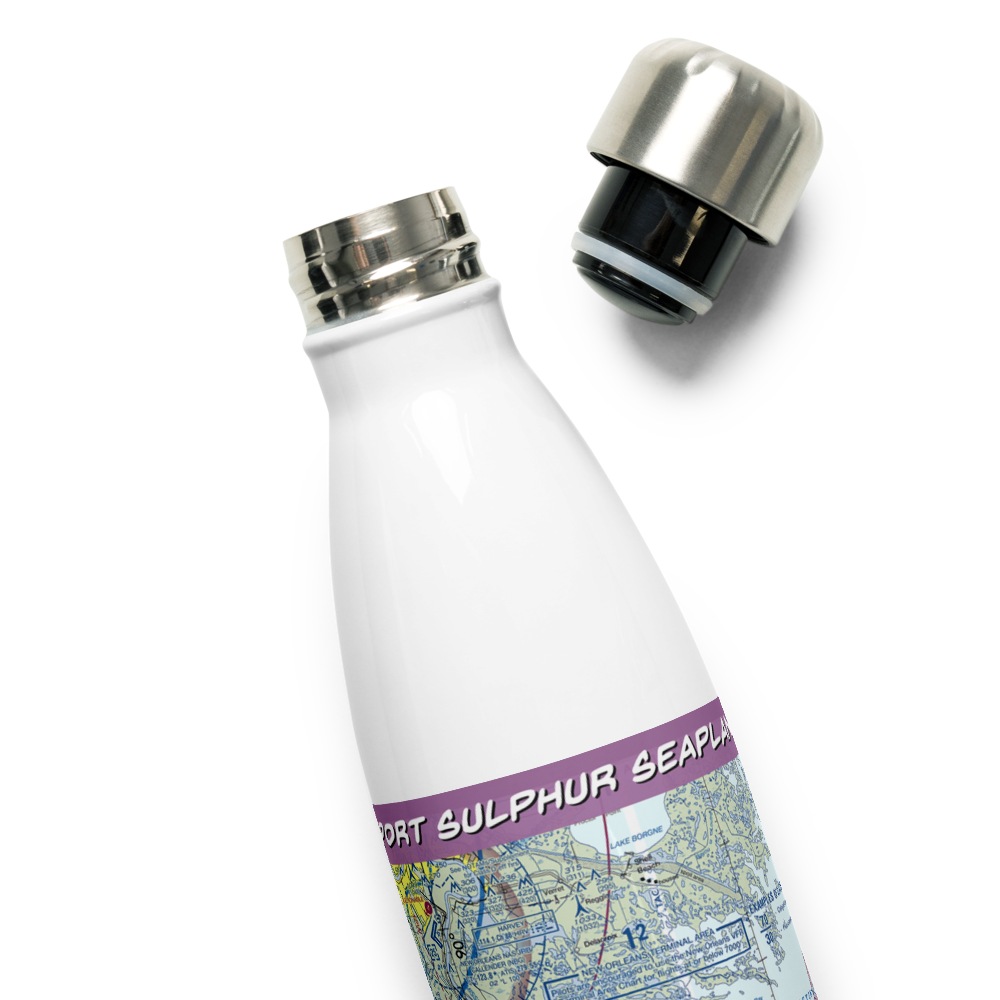 Port Sulphur Seaplane Base (4LA0) VFR Sectional Water Bottle 