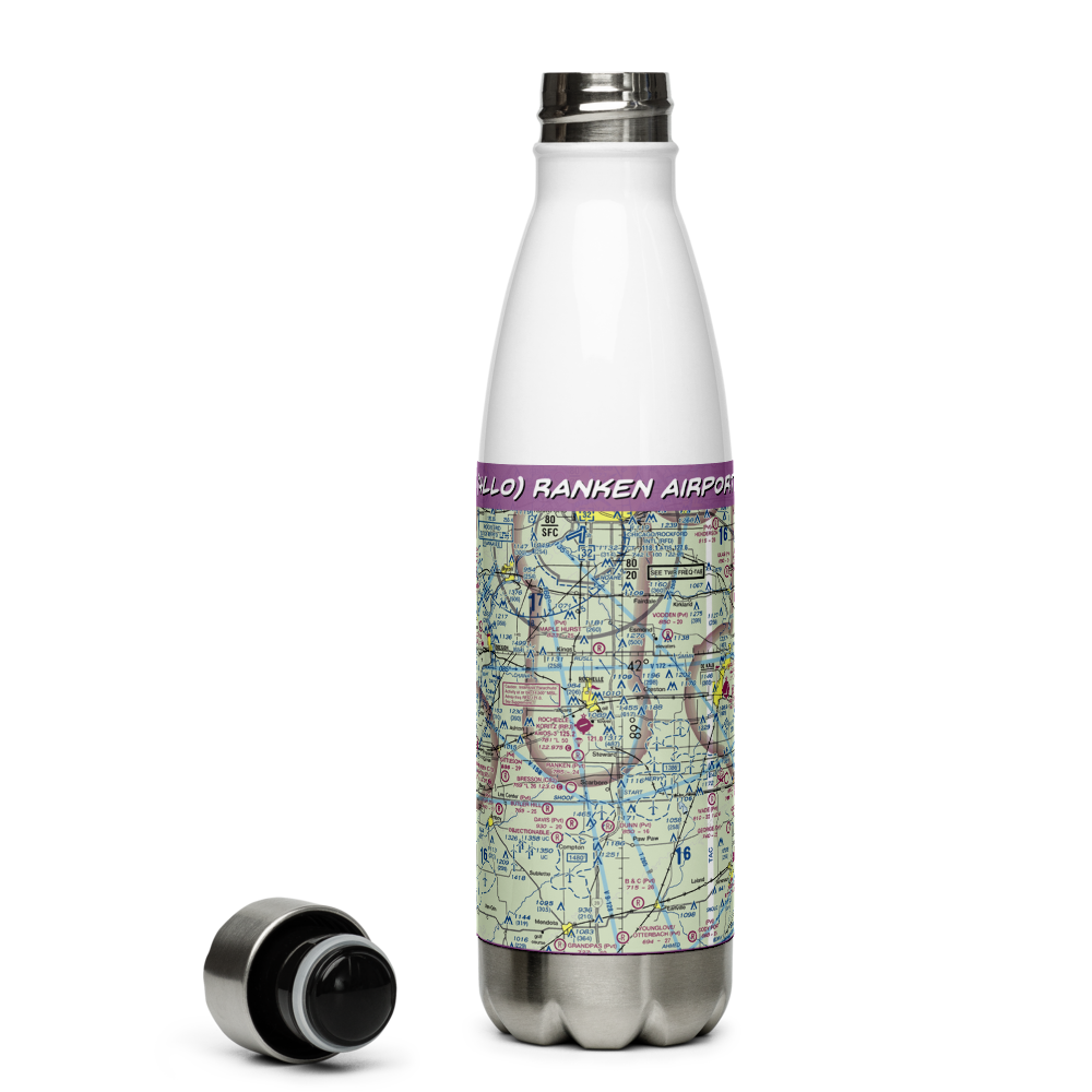 Ranken Airport (4LL0) VFR Sectional Water Bottle 