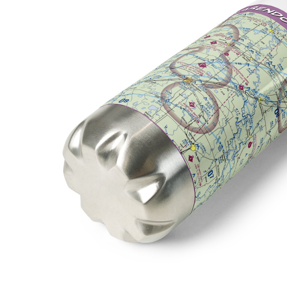 Clarendon Municipal Airport (4M8) VFR Sectional Water Bottle 
