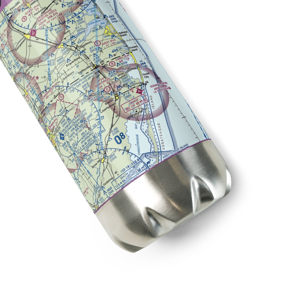 Bunting's Field (4MD1) VFR Sectional Water Bottle 