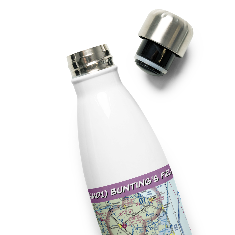 Bunting's Field (4MD1) VFR Sectional Water Bottle 