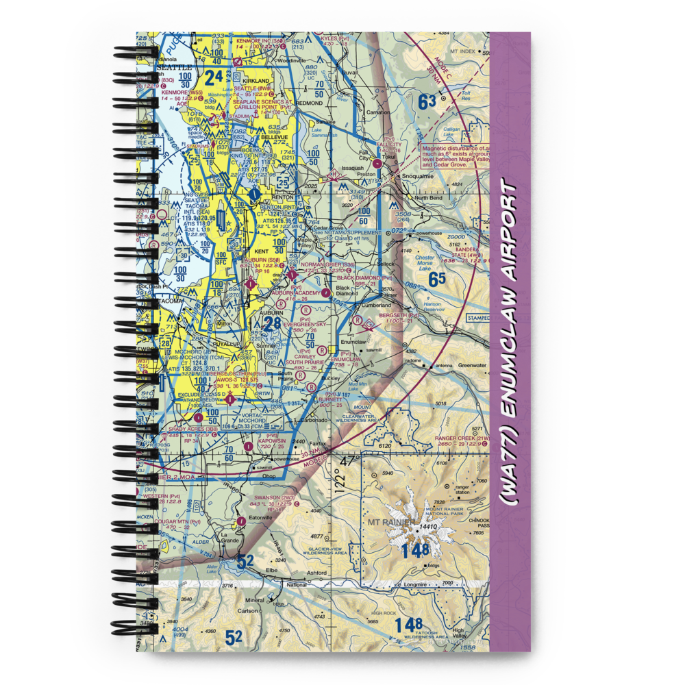 Enumclaw Airport (WA77) VFR Sectional Notebook 